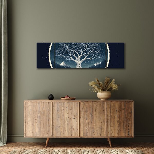 Obraz – Magiczne drzewo z jeleniem II. (170x50 cm)