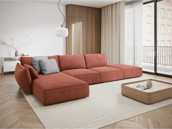 Czerwony narożnik (lewostronny) Vanda – Mazzini Sofas