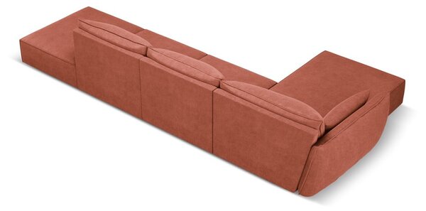 Czerwony narożnik (lewostronny) Vanda – Mazzini Sofas