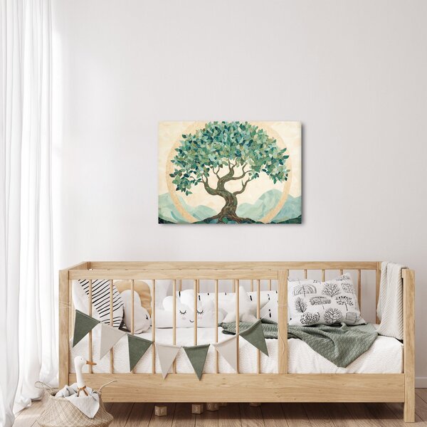Obraz – Elegancka mozaika z drzewem (70x50 cm)
