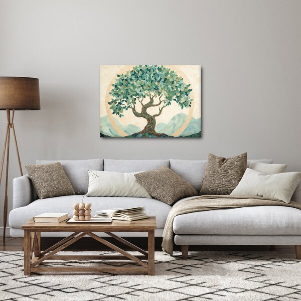 Obraz – Elegancka mozaika z drzewem (70x50 cm)