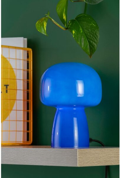 Niebieska lampa stołowa (wysokość 20 cm) Fervor – Leitmotiv