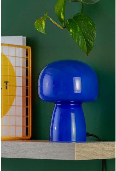 Niebieska lampa stołowa (wysokość 20 cm) Fervor – Leitmotiv