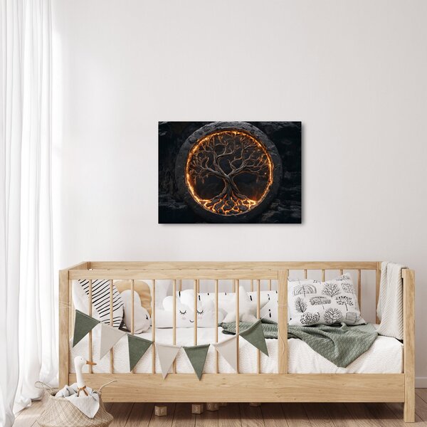 Obraz – Drzewo życia w lawie I. (70x50 cm)