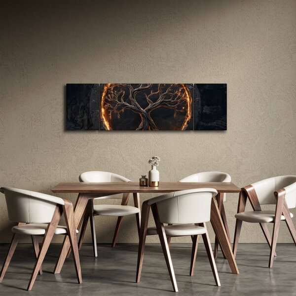 Obraz – Drzewo życia w lawie I. (170x50 cm)