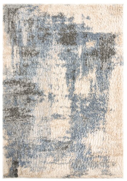 Dywan Shaggy Abstrakcyjny Kremowy Niebieski Versay 57607