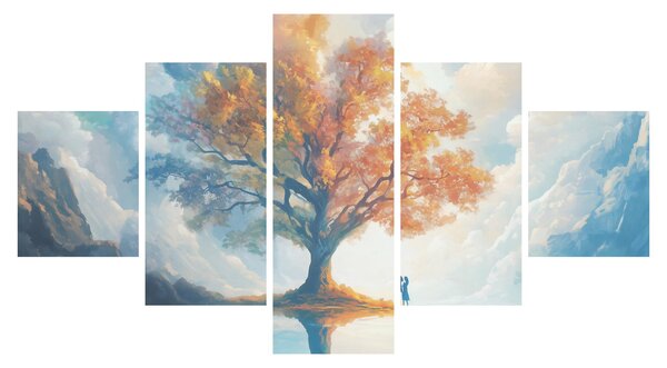 Obraz – Drzewo życia i miłości (125x70 cm)