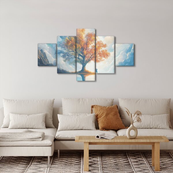 Obraz – Drzewo życia i miłości (125x70 cm)