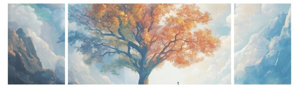 Obraz – Drzewo życia i miłości (170x50 cm)