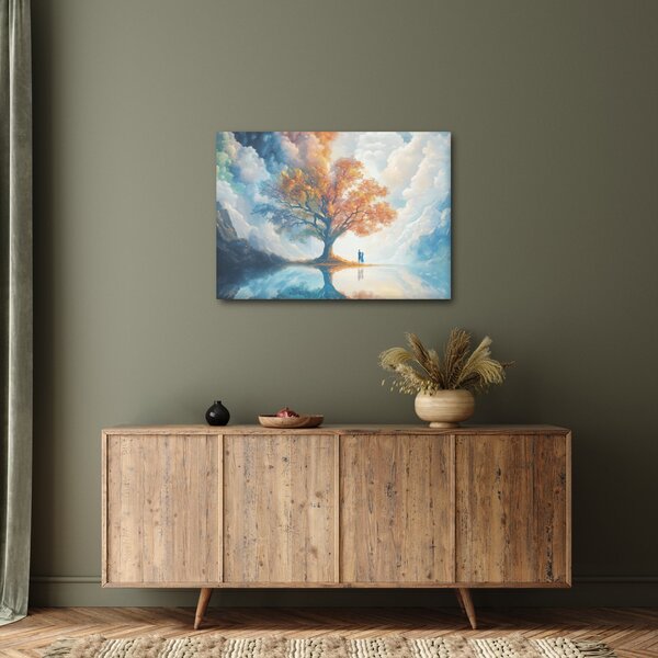 Obraz – Drzewo życia i miłości (70x50 cm)