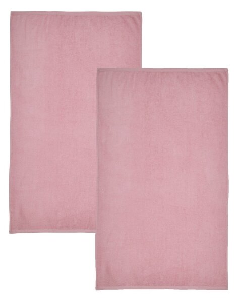 Różowe bawełniane ręczniki kąpielowe szybkoschnące/frotte zestaw 2 szt. 90x140 cm Quick Dry – Catherine Lansfield