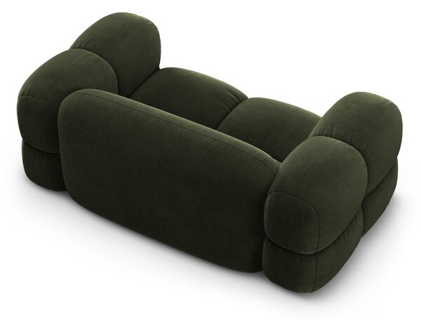 Zielona aksamitna sofa 180 cm Loretto – Cosmopolitan Design