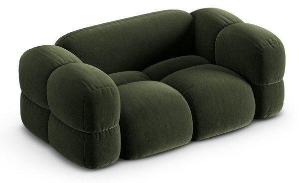 Zielona aksamitna sofa 180 cm Loretto – Cosmopolitan Design