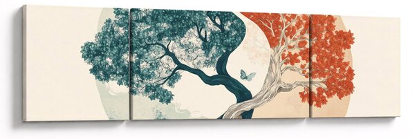 Obraz – Drzewo pełne energii (170x50 cm)