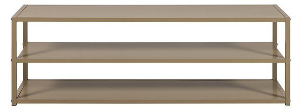 Szarobrązowa metalowa szafka pod TV 120x40x35 cm Teun – WOOOD