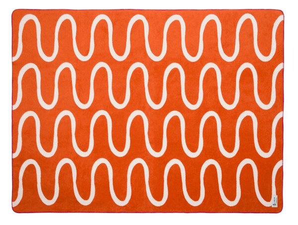 Pomarańczowy koc 150x200 cm Swirl – noo.ma