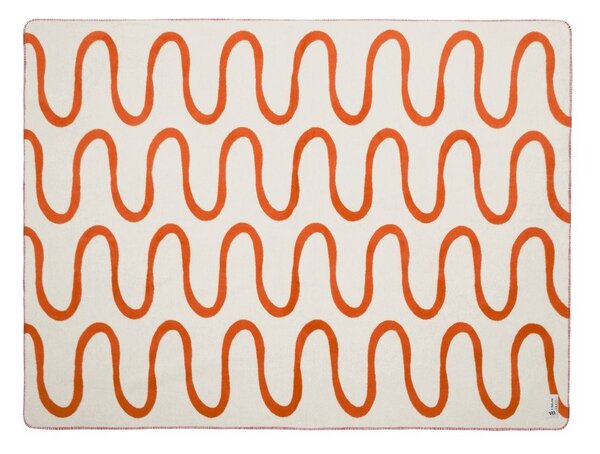 Pomarańczowy koc 150x200 cm Swirl – noo.ma