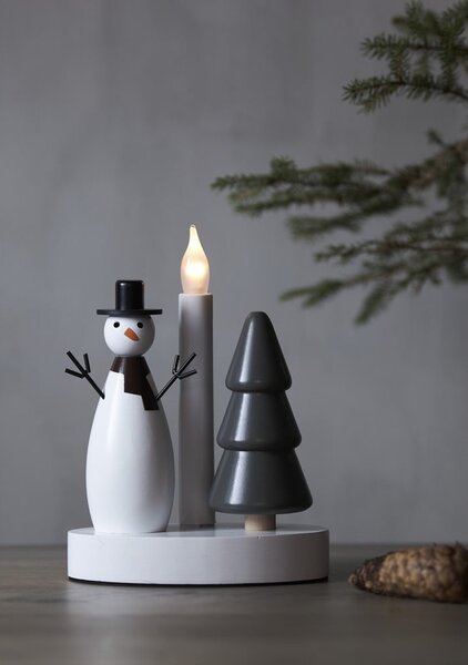 Czarno-biała dekoracja świetlna ze świątecznym motywem Christmas Joy – Star Trading