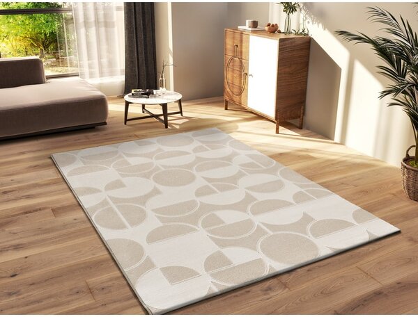 Dywan w kolorze kości słoniowej i kremu 160x230 cm Flora – Universal