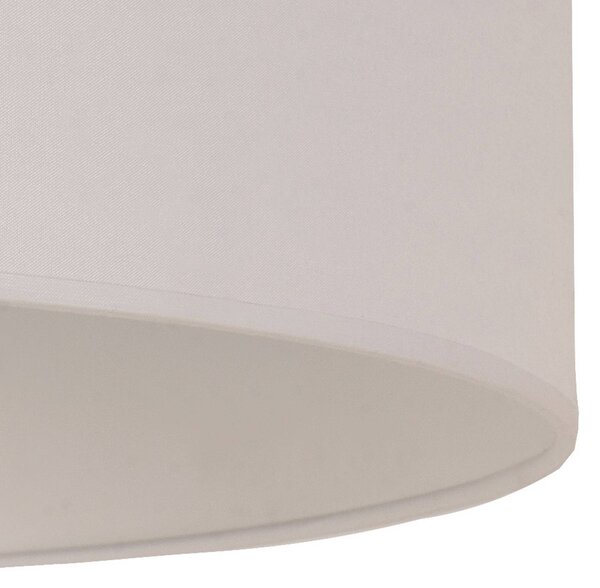Klosz lampy w kolorze kości słoniowej, kremowy, średnica 60 cm, wysokość 35 Ivory Duolla, kremowy / amber, tkanina / materiał / jedwab