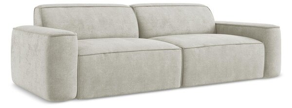 Kremowa sofa z tkaniny szenilowej 244 cm Omao – Makamii