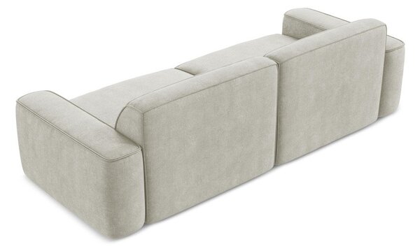 Kremowa sofa z tkaniny szenilowej 244 cm Omao – Makamii