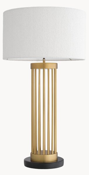 Lampa stołowa Bouclé z marmurową podstawą Condo