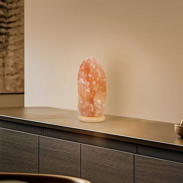 Lampa solna Envostar Harmony naturalna podstawa 30-35cm, czerwony, salon / jadalnia, kamień