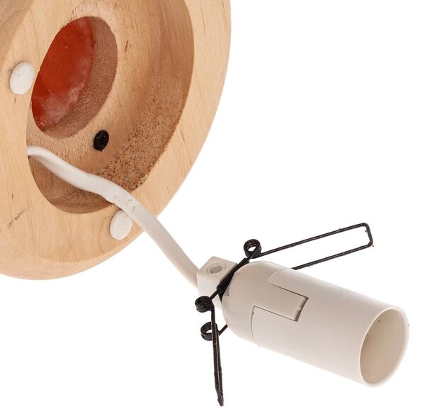 Lampa solna Envostar Harmony naturalna podstawa 30-35cm, czerwony, salon / jadalnia, kamień