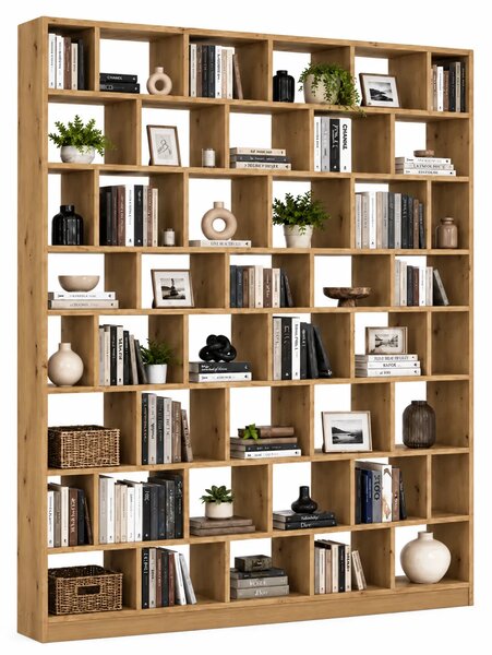 Ogromny regał na książki biblioteczka dąb artisan W0-B06