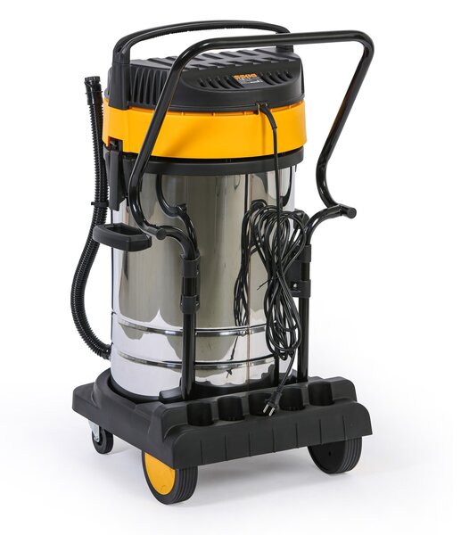 Odkurzacz przemysłow TOLSEN 79610y, ssanie na sucho/mokro, 3000 W, 80 l