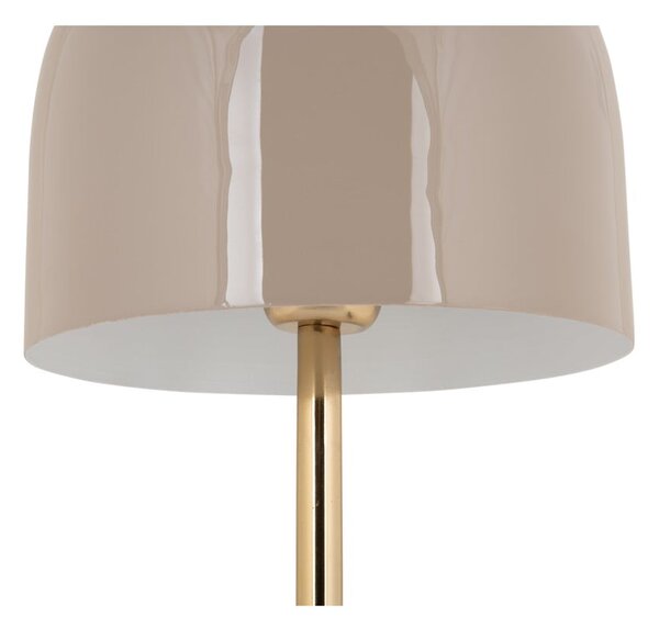 Kremowa lampa stołowa z metalowym kloszem (wysokość 50 cm) Manta – Leitmotiv