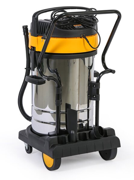 Odkurzacz przemysłow TOLSEN 79610y, ssanie na sucho/mokro, 3000 W, 80 l