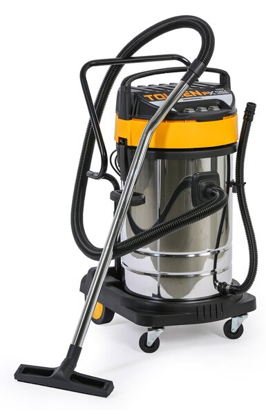 Odkurzacz przemysłow TOLSEN 79610y, ssanie na sucho/mokro, 3000 W, 80 l