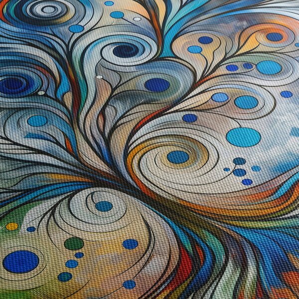 Obraz – Kolorowe energetyczne drzewo (125x70 cm)