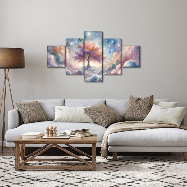 Obraz – Drzewo życia w chmurach (125x70 cm)