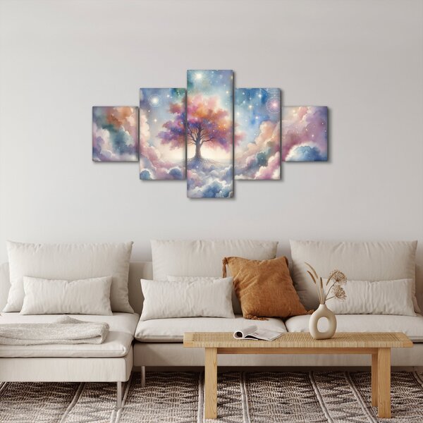Obraz – Drzewo życia w chmurach (125x70 cm)