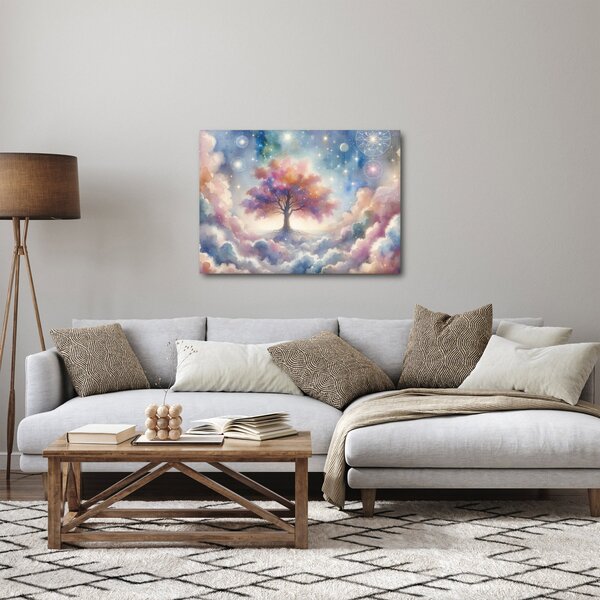 Obraz – Drzewo życia w chmurach (70x50 cm)