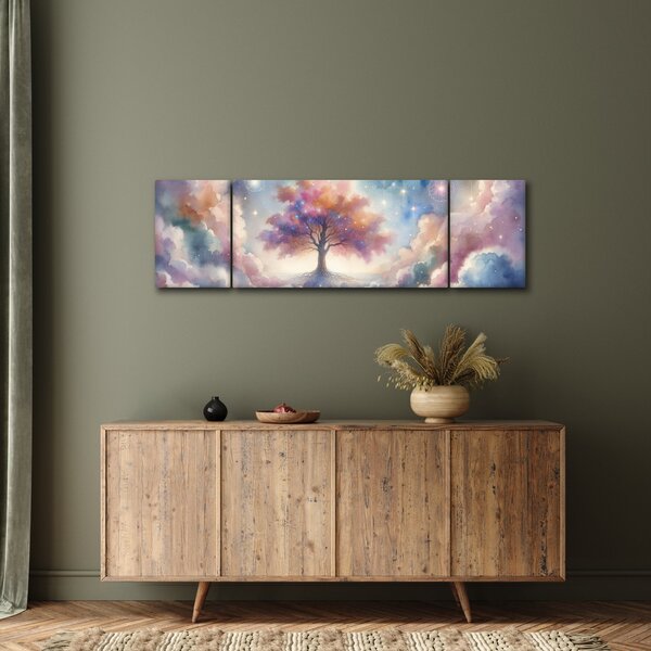 Obraz – Drzewo życia w chmurach (170x50 cm)