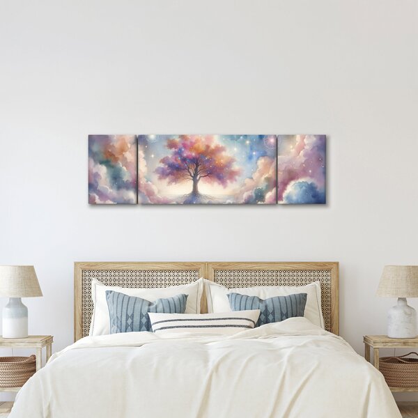 Obraz – Drzewo życia w chmurach (170x50 cm)