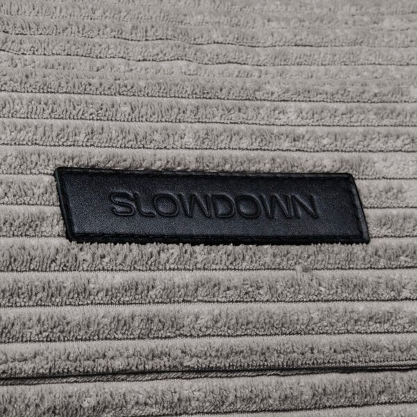 Ciemnoszary sztruksowy dziecięcy worek do siedzenia Cocoon 120 – SLOWDOWN