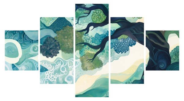 Obraz – Zielona korona drzewa życia (125x70 cm)