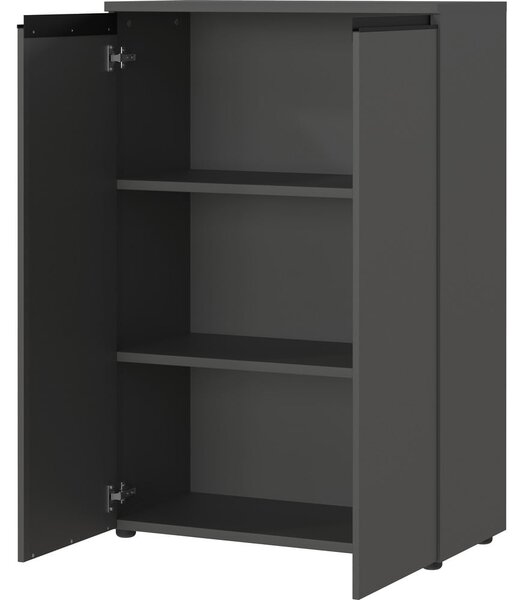 Antracytowa szafka 81x120 cm Bedano – Germania