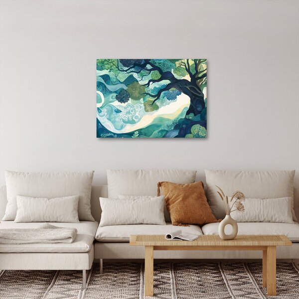 Obraz – Zielona korona drzewa życia (70x50 cm)