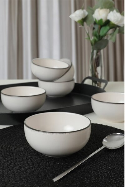 Białe ceramiczne miski zestaw 6 szt. – Hermia
