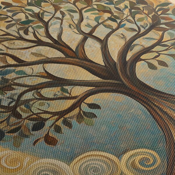 Obraz – Drzewo życia i spirale (125x70 cm)