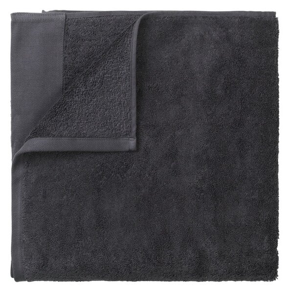 Ciemnoszary bawełniany ręcznik kąpielowy Blomus, 70x140 cm