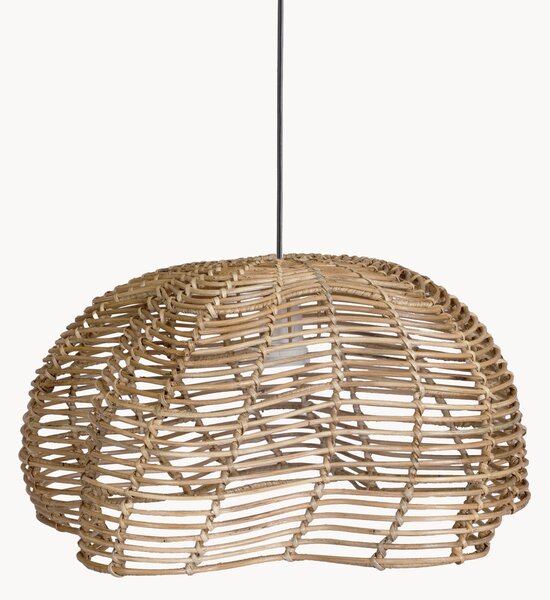 Zewnętrzna lampa wisząca z rattanu Mayla, różne rozmiary