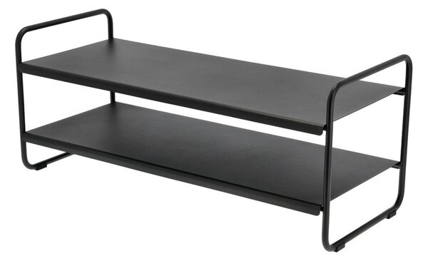 Czarny stalowy regał na buty 33x33x80 cm A-Shoe – Zone