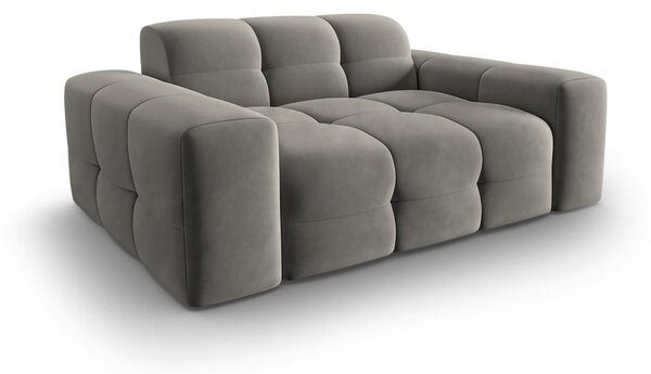 Szara aksamitna sofa 156 cm Kendal – Micadoni Home